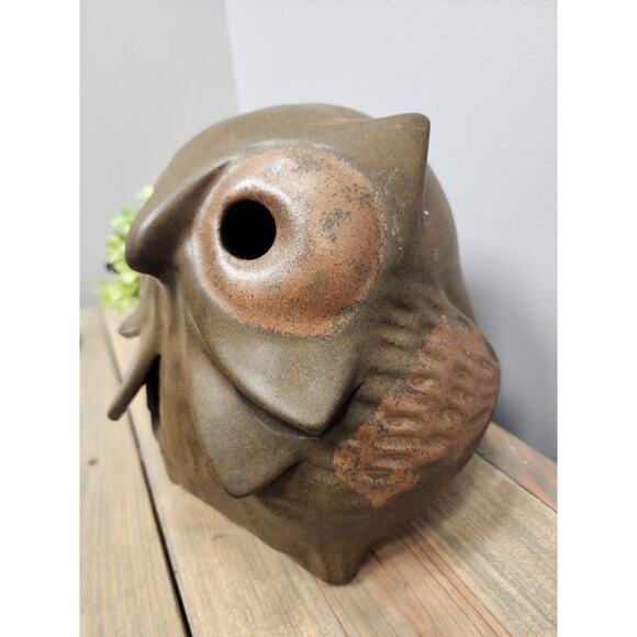 Stoneware Designs West Owl Ceramic Lantern Mid Century Modern SDW - Picture 2 of 8